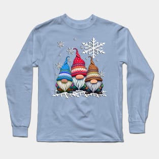 Cute Winter Gnomes Long Sleeve T-Shirt